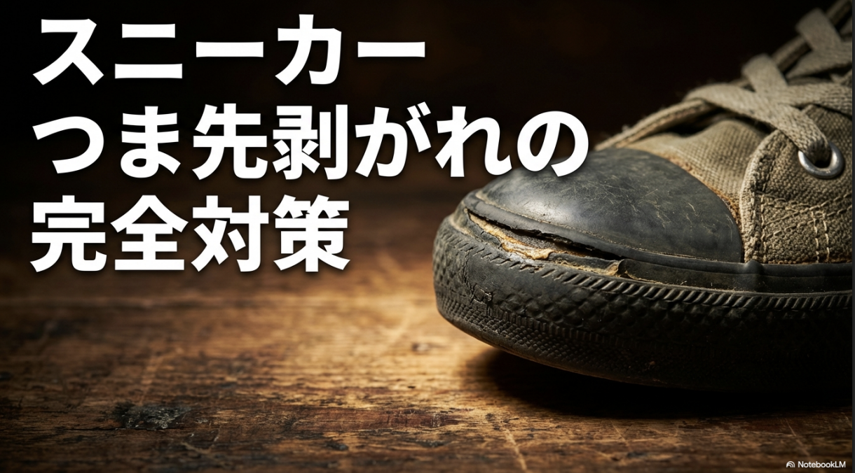スニーカーのつま先剥がれを修理・対策するためのマニュアル表紙