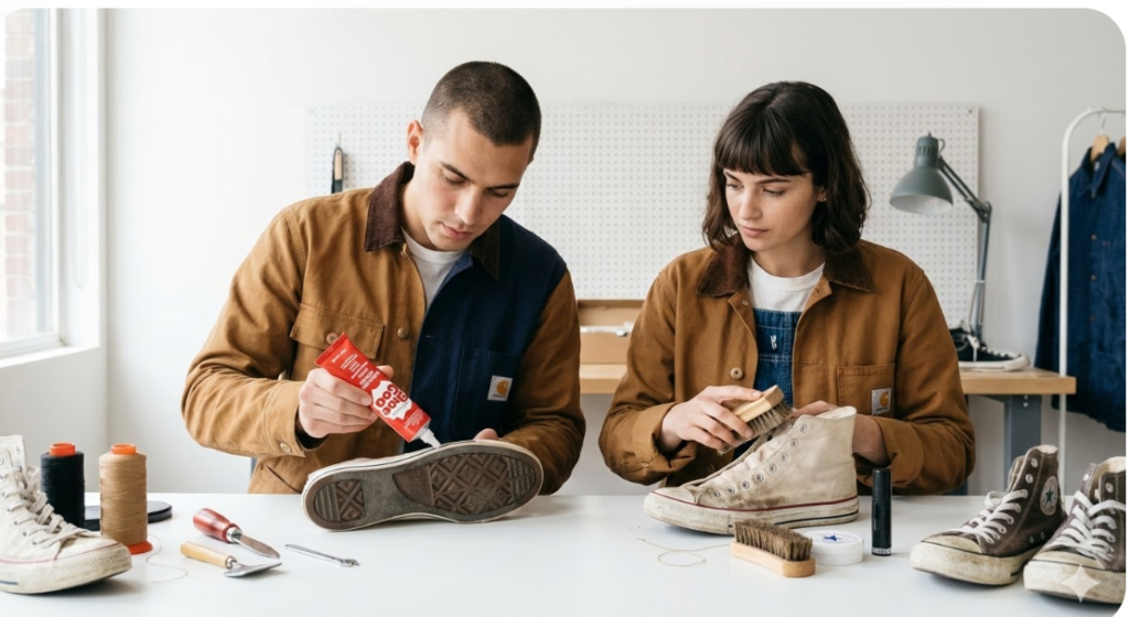 h2タイトル「コンバースのボロボロがかっこいい作り方」のイメージ画像