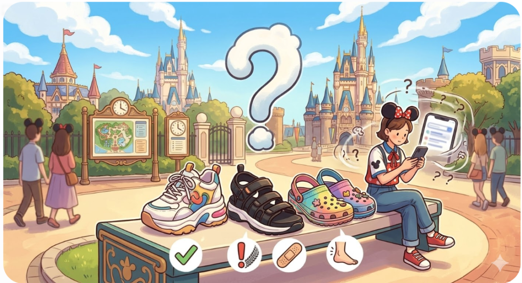 「ディズニーで厚底禁止は本当？」のイメージ画像