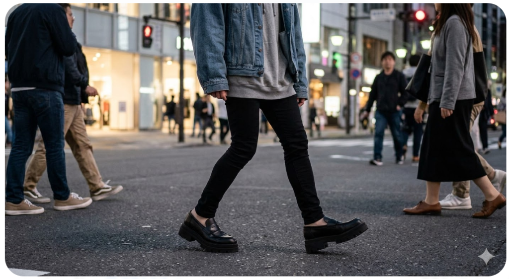 「厚底ローファーのメンズがダサい理由」のイメージ画像
