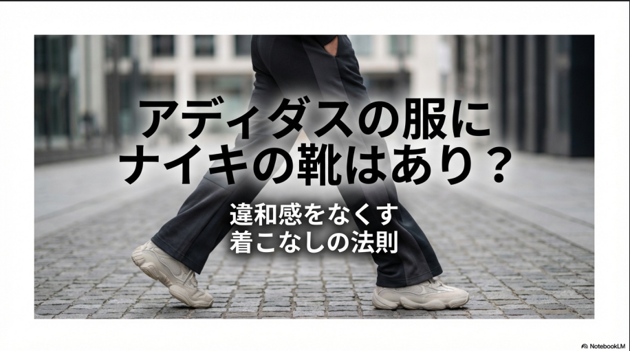 アディダスの服とナイキの靴の組み合わせについての解説