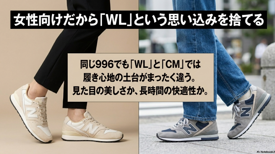 女性向けWLとユニセックスCMの履き心地の違いについての解説