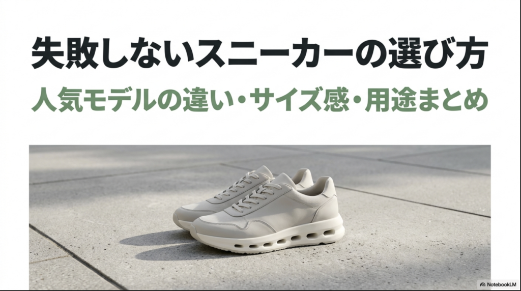 Onスニーカーの比較・サイズ感・用途をまとめたガイドの表紙画像