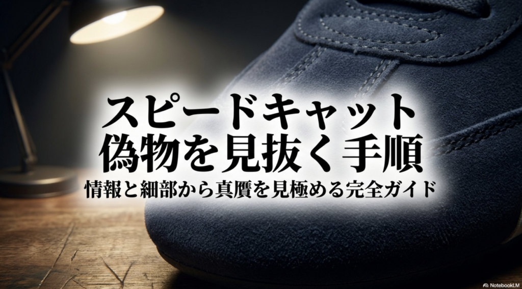 プーマ スピードキャット偽物を見抜く手順：情報と細部から真贋を見極める完全ガイドの表紙