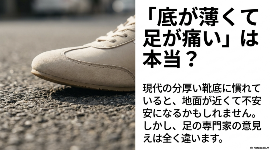 セラーノは底が薄くて足が痛いのか？口コミの真相と現代の分厚い靴底との違い