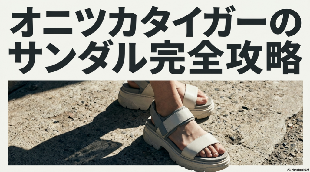 オニツカタイガーのサンダル完全攻略。サイズ感や人気モデルを徹底解説