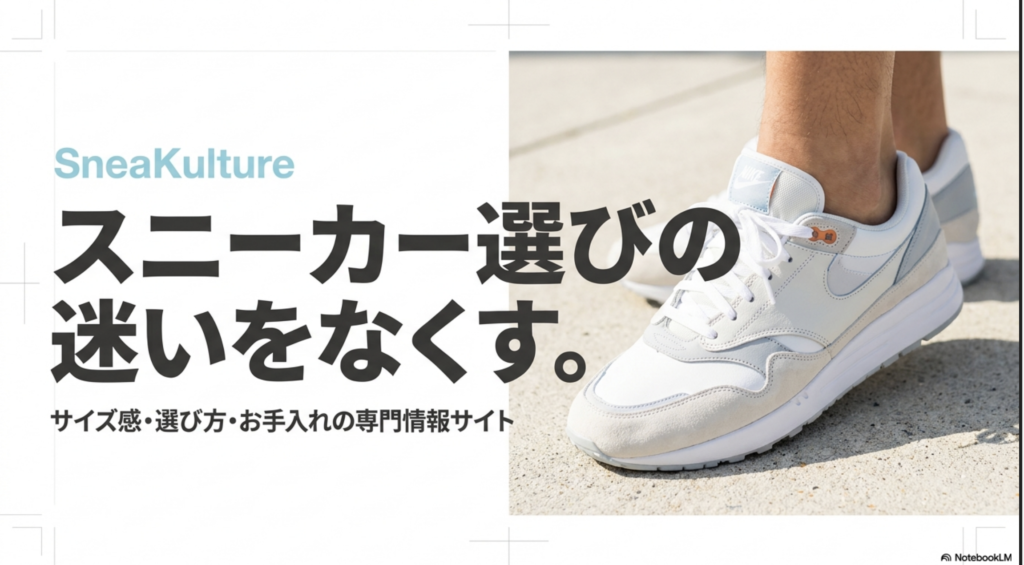 SneaKulture スニーカー選びの迷いをなくす。サイズ感・選び方・お手入れの専門情報サイト。