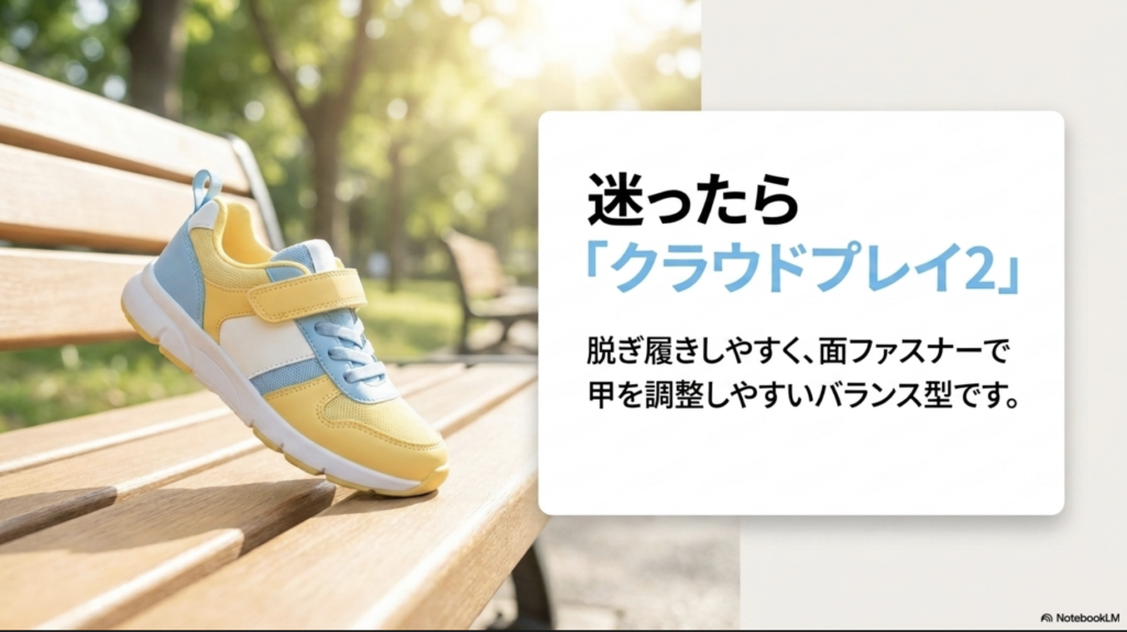 Onキッズスニーカーで迷ったときに比較したいCloud Play 2の特徴
