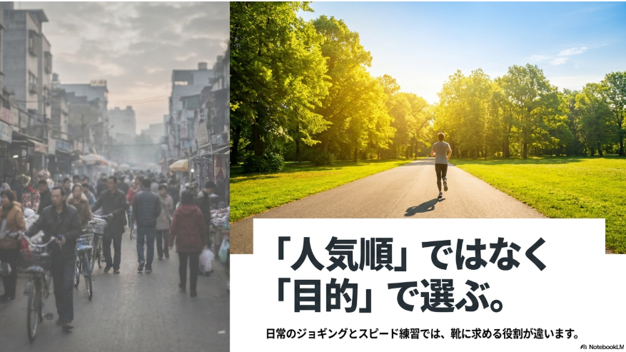 Onのランニングシューズは人気順ではなく日常ジョグやスピード練習などの目的で選ぶ