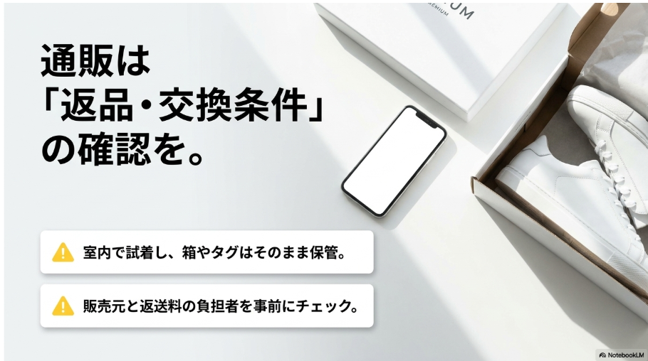 Onスニーカーを通販で買う前に返品交換条件を確認するポイント