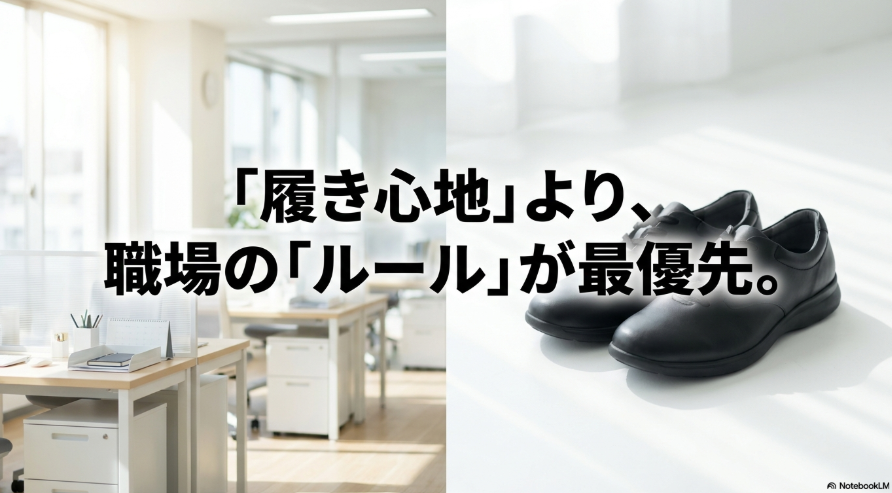 Onスニーカーをビジネスで履く前に履き心地より職場のルールを優先する考え方