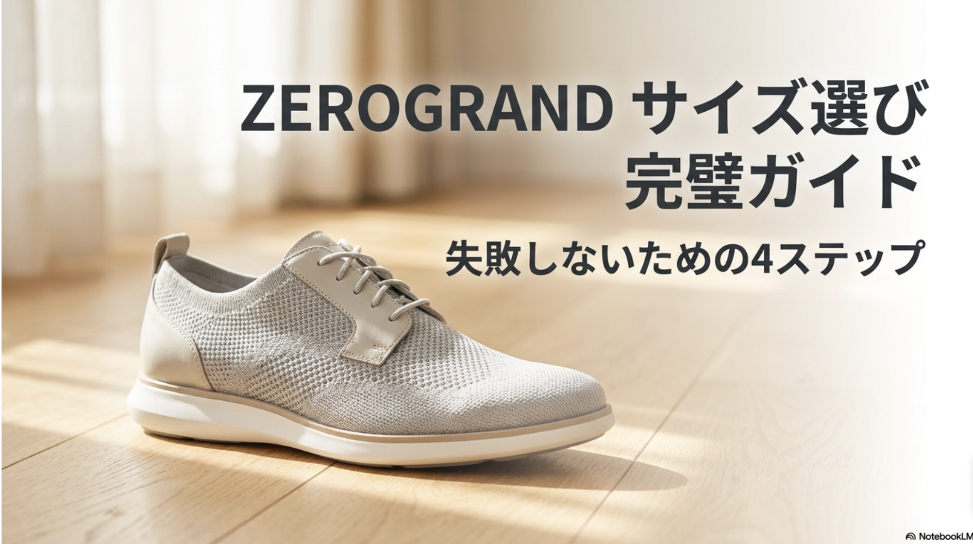 コールハーン・ゼログランドのサイズ選び完全ガイド。失敗しないための4ステップ。